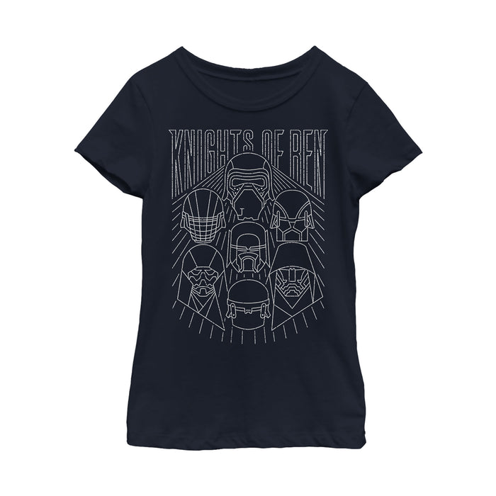 Fifth Sun Girl's Star Wars: The Rise Of Skywalker Knights Of Ren Streak T-Shirt