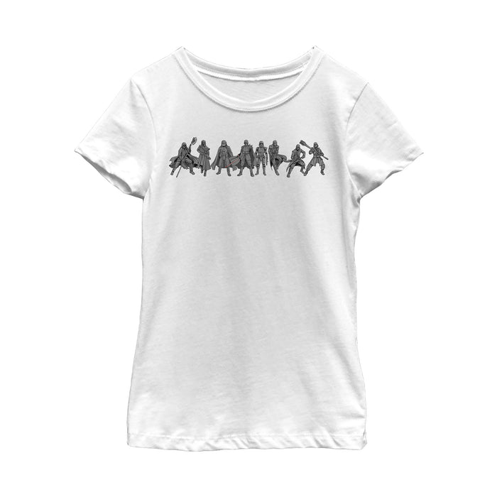 fifth sun Girl's Star Wars: The Rise of Skywalker Knights of Ren Line T-Shirt
