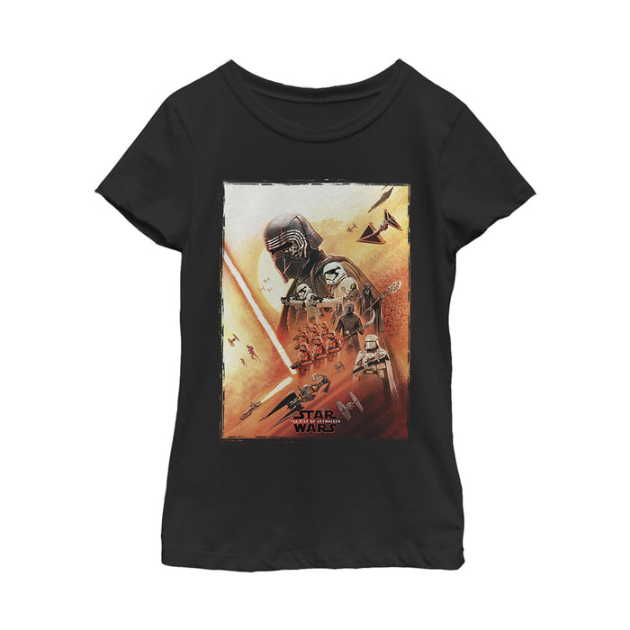 fifth sun Girl's Star Wars: The Rise of Skywalker Kylo Poster T-Shirt