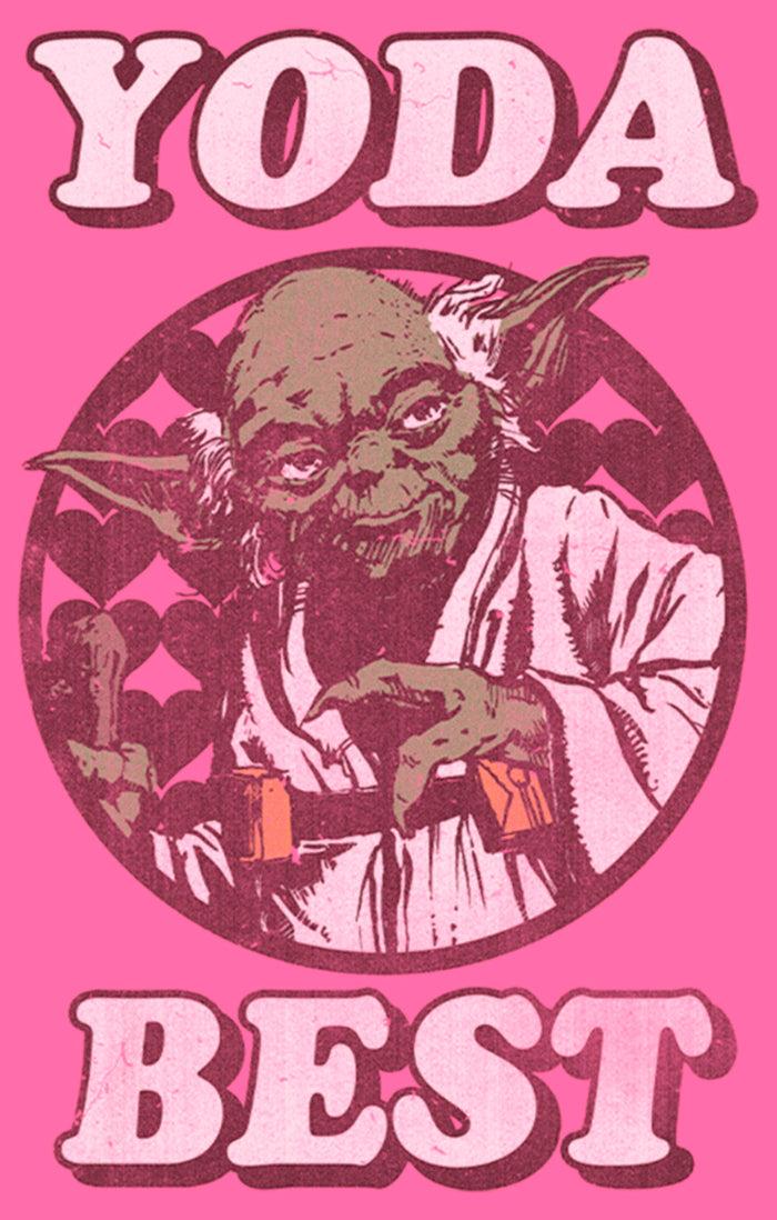 Fifth Sun Girl's Star Wars Valentine's Day Yoda Best Distressed T-Shirt