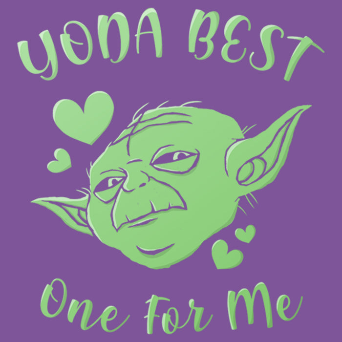 Fifth Sun Girl's Star Wars Valentine's Day Yoda Best One For Me T-Shirt