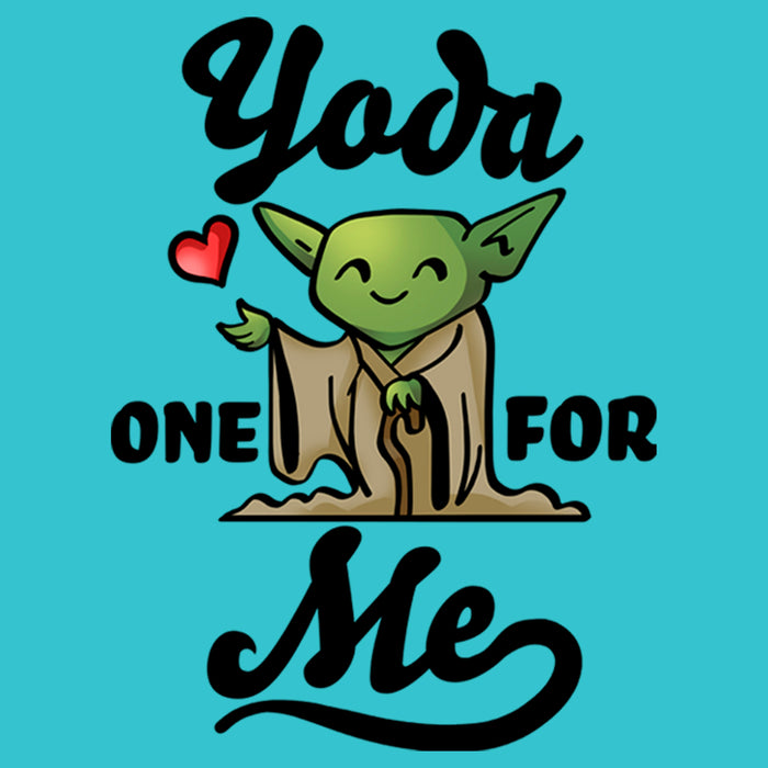 Fifth Sun Girl's Star Wars Valentine's Day Yoda One For Me Cartoon T-Shirt
