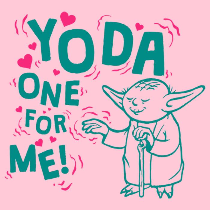 Fifth Sun Girl's Star Wars Valentine's Day Yoda One For Me Force T-Shirt