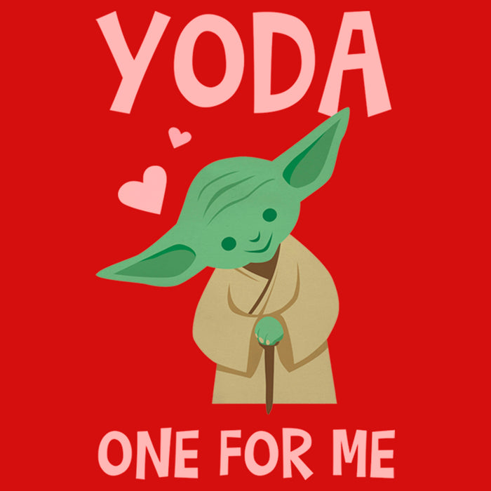 Fifth Sun Girl's Star Wars Valentine's Day Yoda One For Me Simple T-Shirt