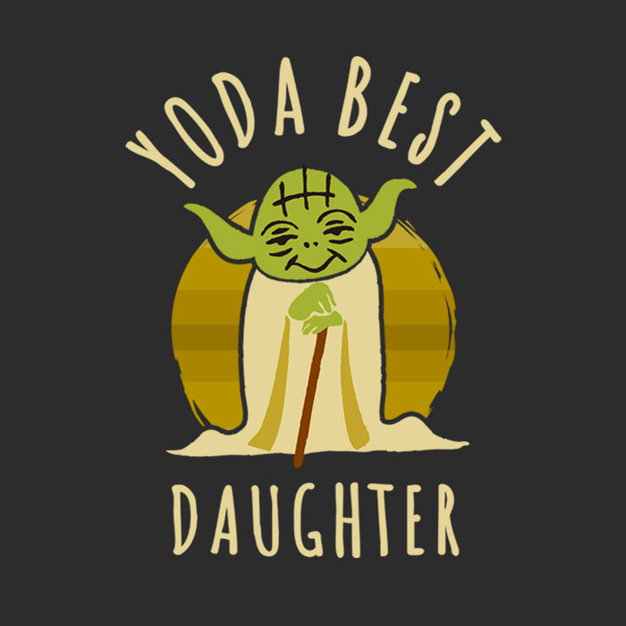 Fifth Sun Girl's Star Wars Yoda Best Daughter Cartoon T-Shirt