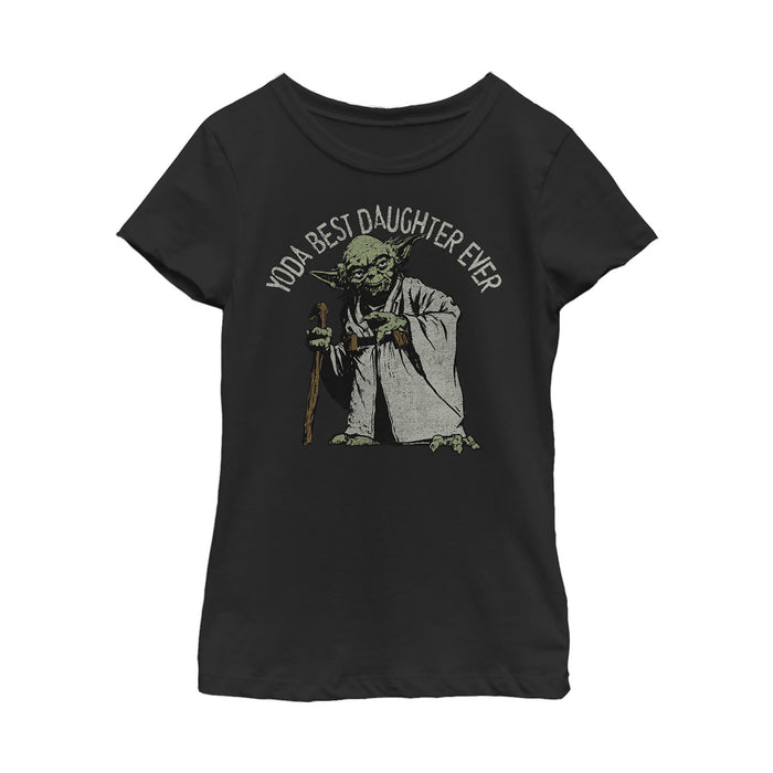 fifth sun Girl's Star Wars Yoda Best Daughter Ever T-Shirt