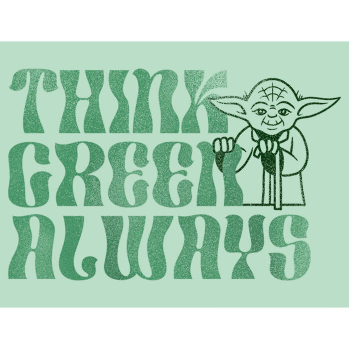 Fifth Sun Girl's Star Wars Yoda St. Patrick's Day Think Green Always T-Shirt
