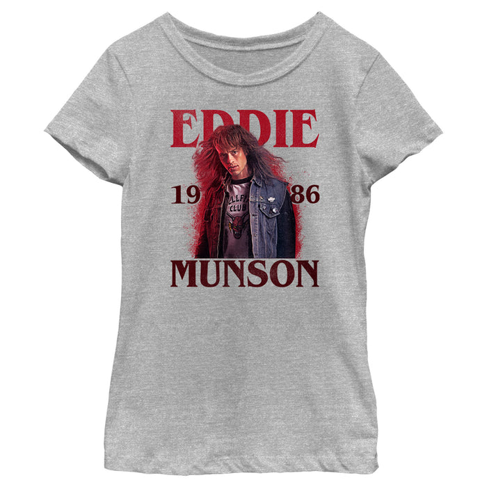 fifth sun Girl's Stranger Things 1986 Eddie Munson T-Shirt