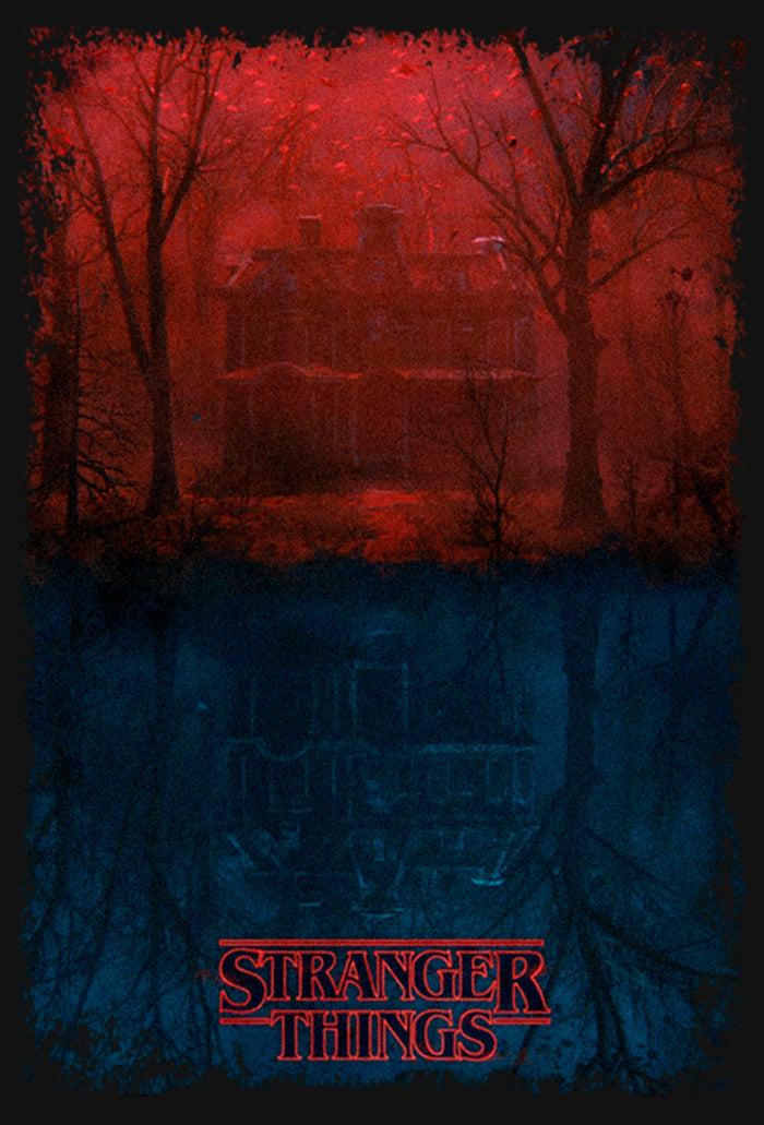 Fifth Sun Girl's Stranger Things Creel Household In The Upside Down T-Shirt