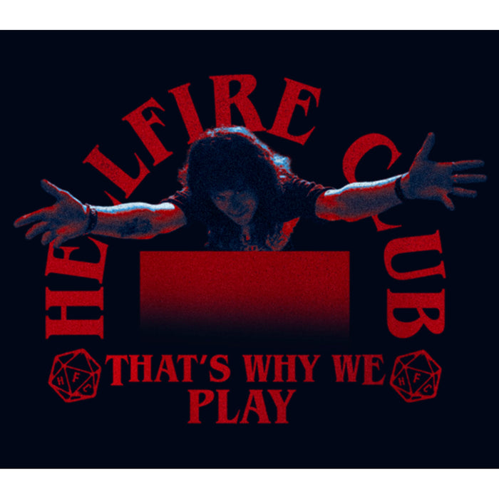 Fifth Sun Girl's Stranger Things Eddie Munson Hellfire Club That's Why We Play T-Shirt