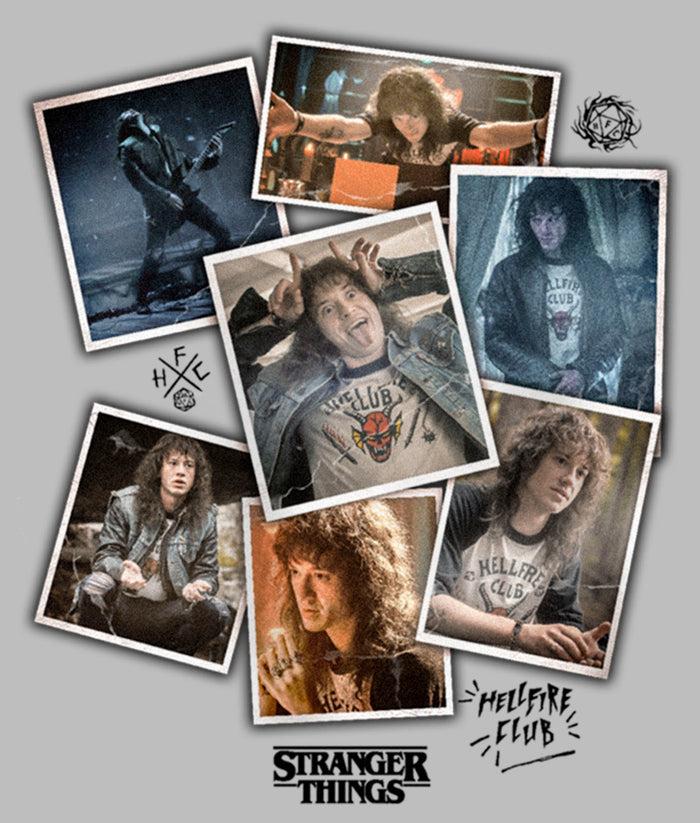 Fifth Sun Girl's Stranger Things Eddie Munson Photo Dump T-Shirt