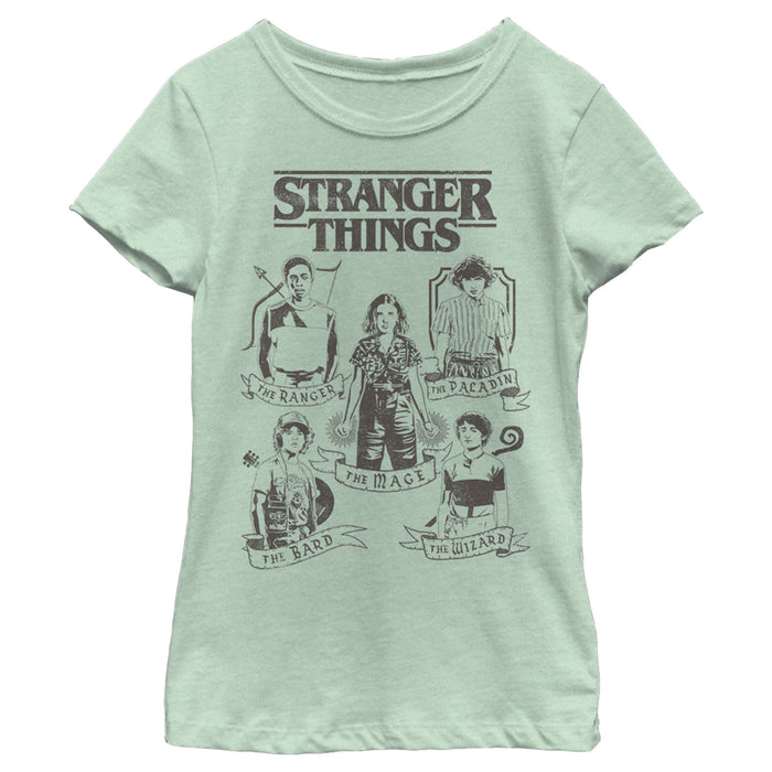 fifth sun Girl's Stranger Things Group Shot Classes T-Shirt
