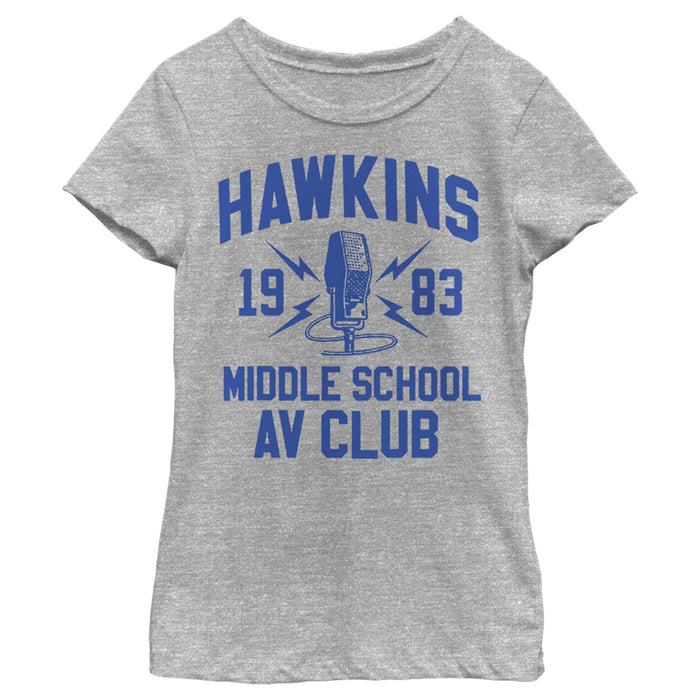 fifth sun Girl's Stranger Things Hawkins AV Club 1983 T-Shirt