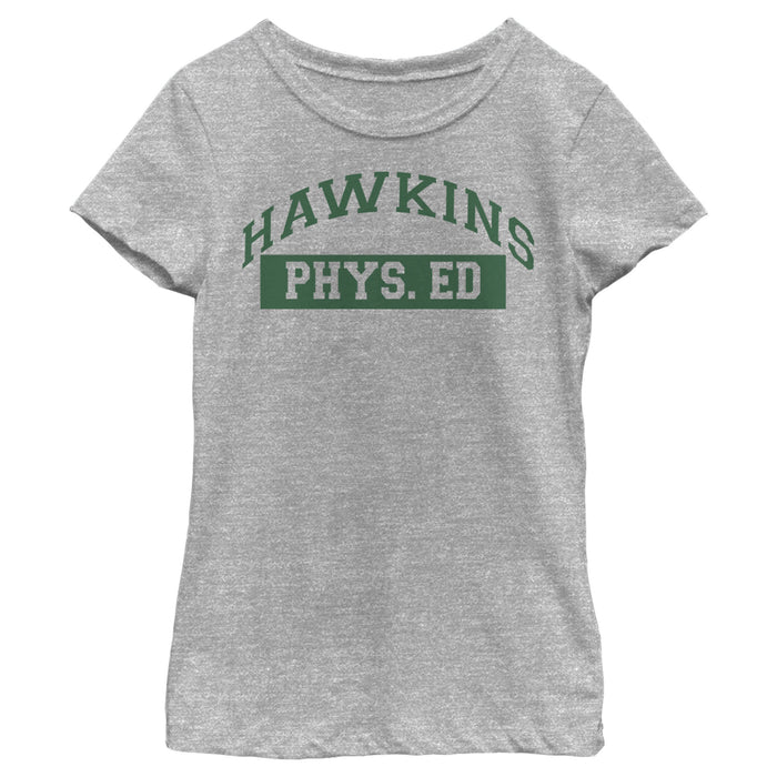 fifth sun Girl's Stranger Things Hawkins Phys. Ed Costume T-Shirt