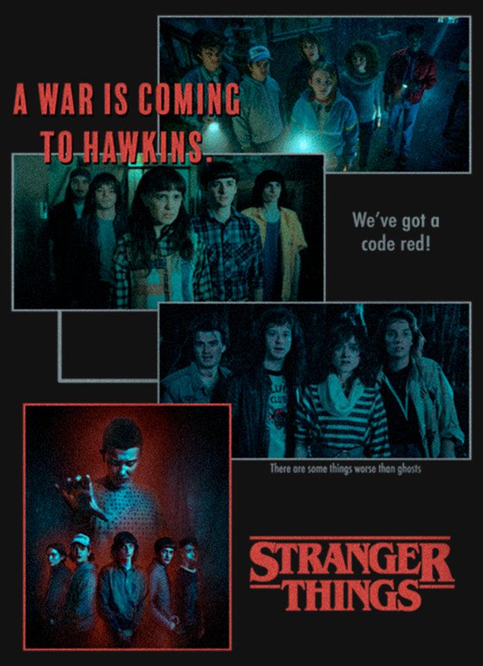 Fifth Sun Girl's Stranger Things Scenes Collage War Is Coming To Hawkins T-Shirt