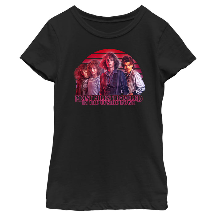 fifth sun Girl's Stranger Things Teen Group Shot T-Shirt