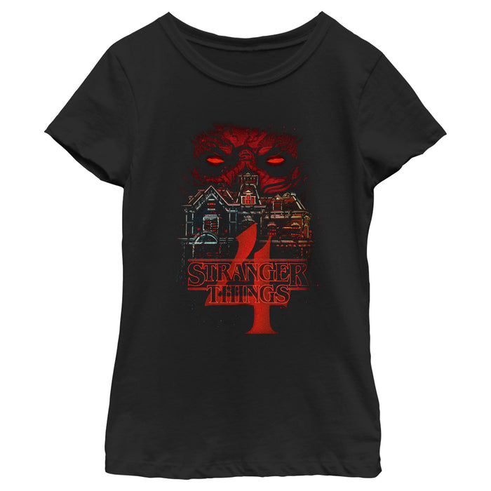 fifth sun Girl's Stranger Things Vecna's Glare T-Shirt