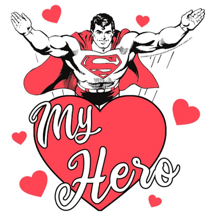 Fifth Sun Girl's Superman Valentine's Day My Hero T-Shirt