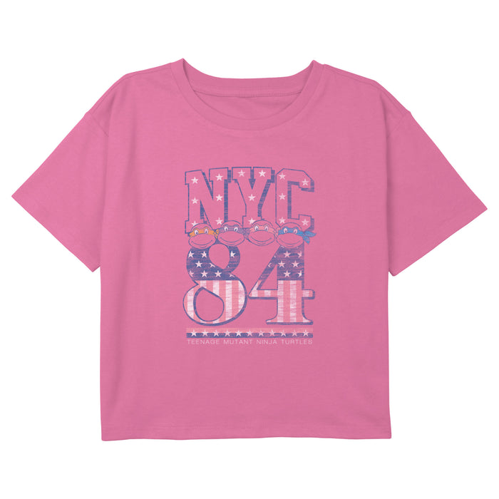 fifth sun Girl's Teenage Mutant Ninja Turtles American NYC 84 T-Shirt