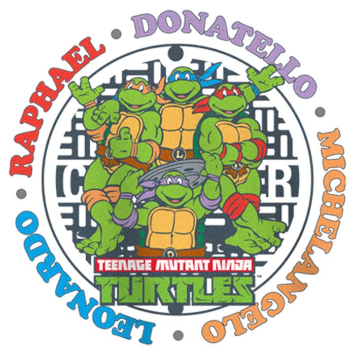 Fifth Sun Girl's Teenage Mutant Ninja Turtles Colorful Heroes Circle T-Shirt