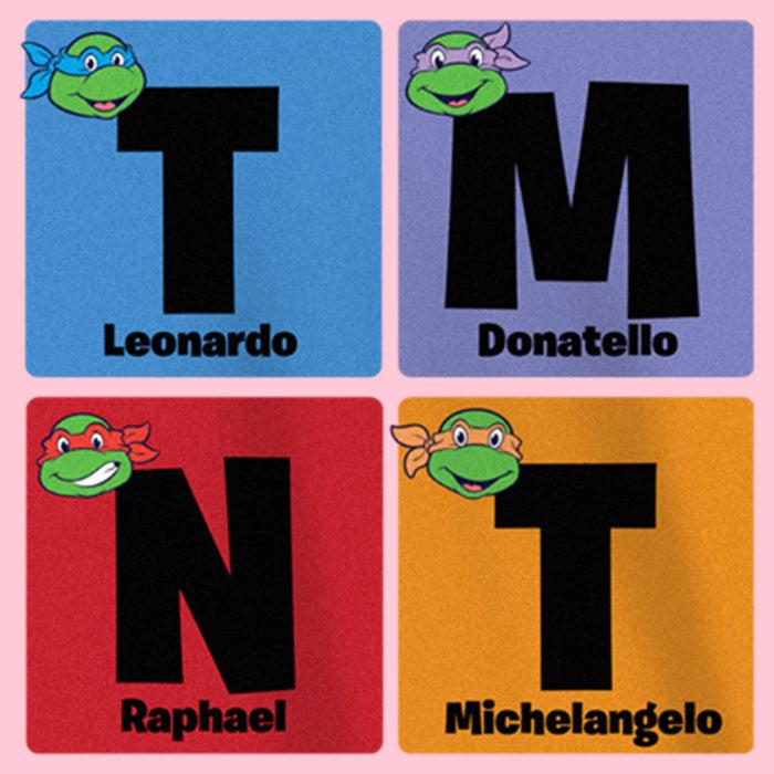 Fifth Sun Girl's Teenage Mutant Ninja Turtles Colorful Turtle Elements T-Shirt
