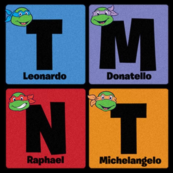 Fifth Sun Girl's Teenage Mutant Ninja Turtles Colorful Turtle Elements Portraits T-Shirt