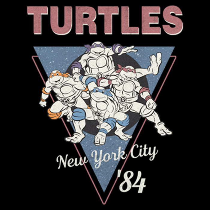 Fifth Sun Girl's Teenage Mutant Ninja Turtles Distressed Group Triangle T-Shirt