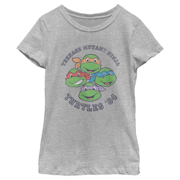 fifth sun Girl's Teenage Mutant Ninja Turtles Distressed Group '84 T-Shirt