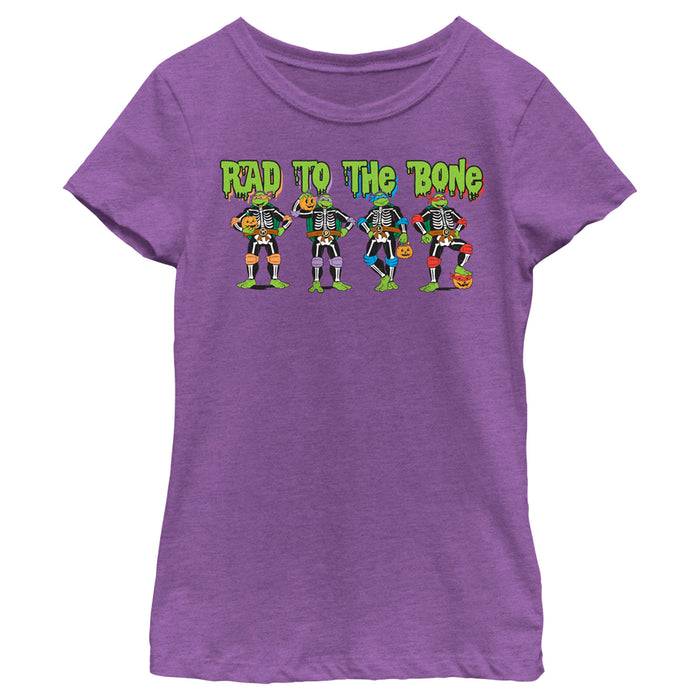 fifth sun Girl's Teenage Mutant Ninja Turtles Halloween Rad to the Bone T-Shirt