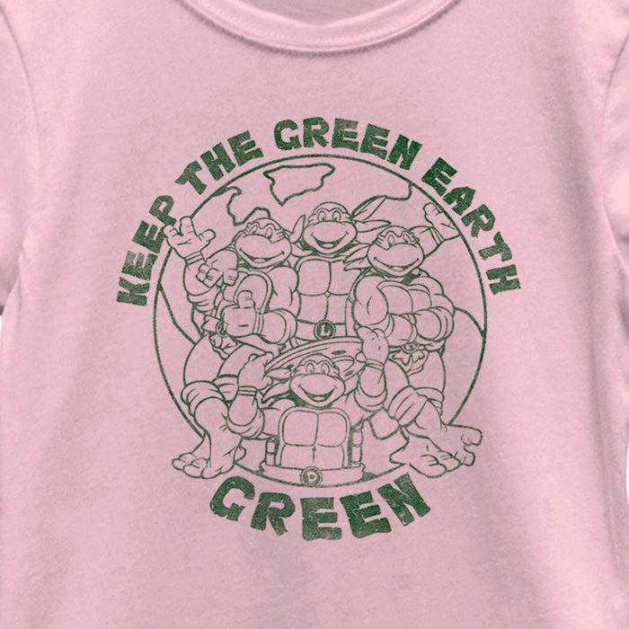 Fifth Sun Girl's Teenage Mutant Ninja Turtles Keep The Earth Green T-Shirt