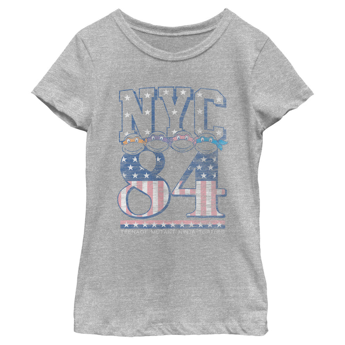 fifth sun Girl's Teenage Mutant Ninja Turtles Patriotic NYC 84 T-Shirt
