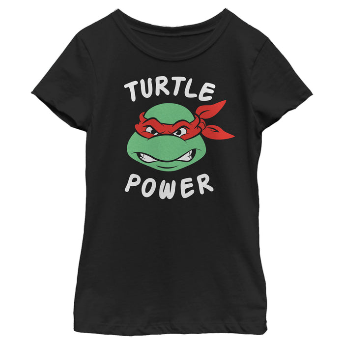 fifth sun Girl's Teenage Mutant Ninja Turtles Raphael Turtle Power T-Shirt