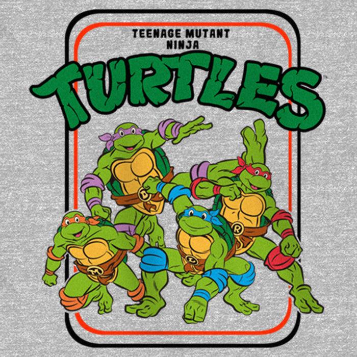 Fifth Sun Girl's Teenage Mutant Ninja Turtles Retro Card Frame Logo T-Shirt