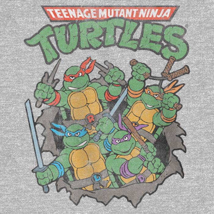 Fifth Sun Girl's Teenage Mutant Ninja Turtles Retro Turtles In Action T-Shirt