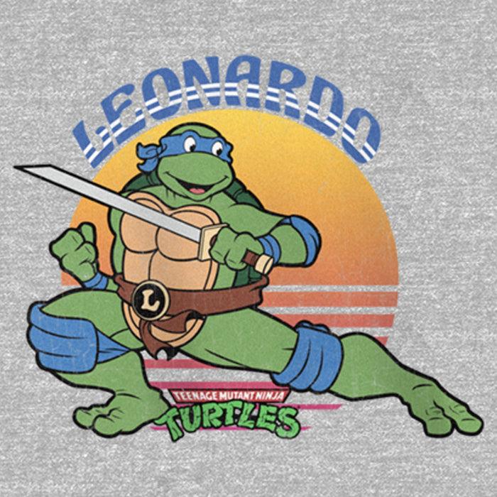 Fifth Sun Girl's Teenage Mutant Ninja Turtles Sunset Leonardo In Action T-Shirt