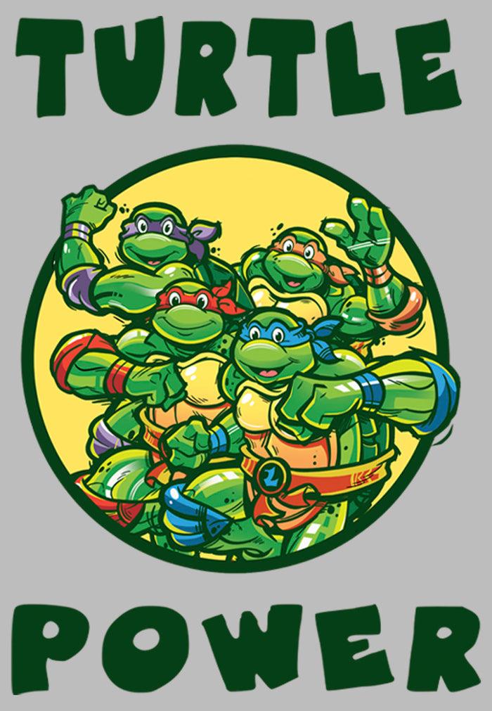 Fifth Sun Girl's Teenage Mutant Ninja Turtles Turtle Power Circle T-Shirt