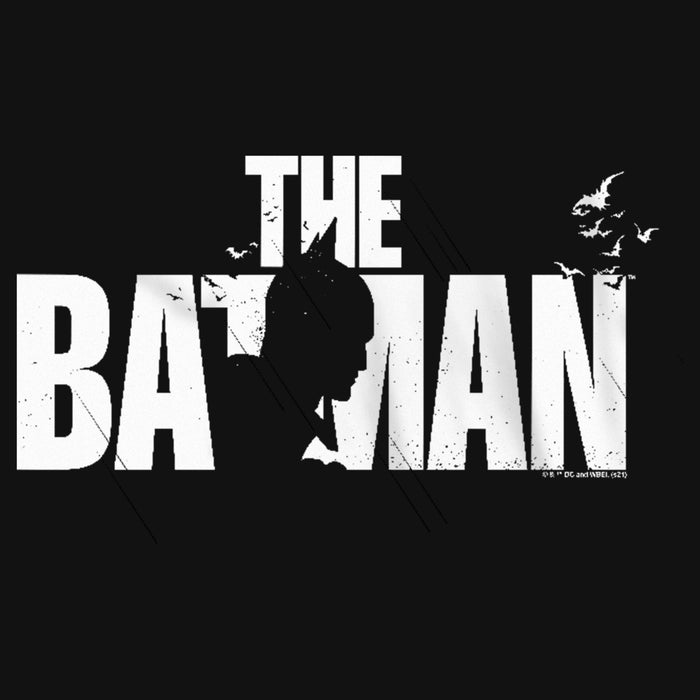 Fifth Sun Girl's The Batman Black And White Silhouette T-Shirt