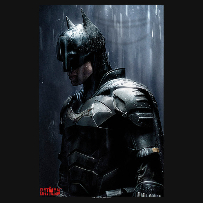 Fifth Sun Girl's The Batman In The Rain Poster T-Shirt