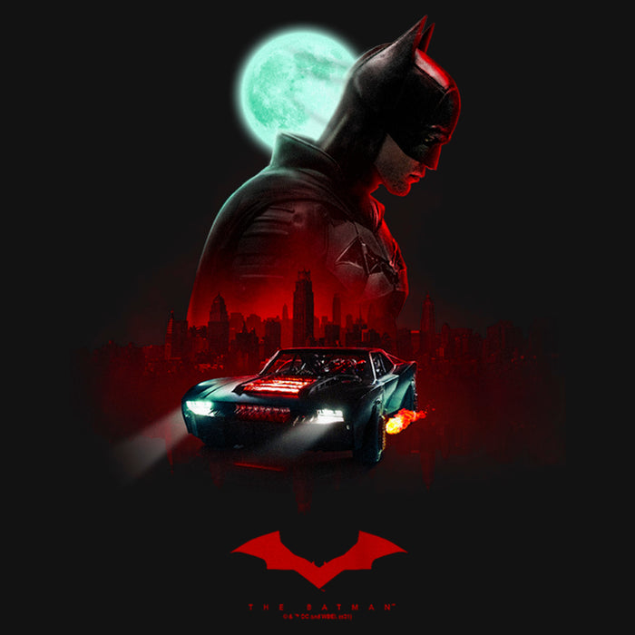 Fifth Sun Girl's The Batman Moonlit Batmobile T-Shirt