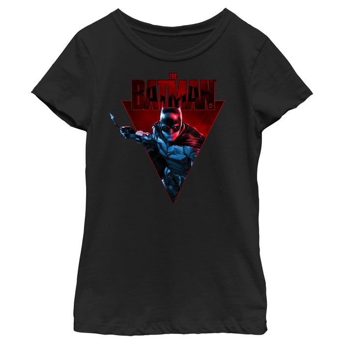 fifth sun Girl's The Batman Ready for Action T-Shirt