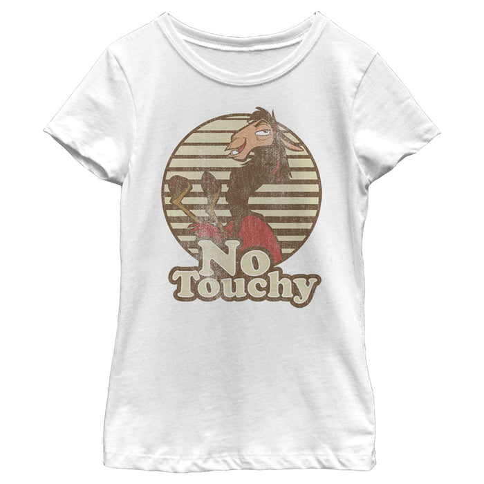 Fifth Sun Girl's The Emperor's New Groove Kuzco No Touchy T-Shirt