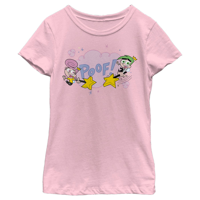 Fifth Sun Girl's The Fairly OddParents Cosmo And Wanda Poof T-Shirt