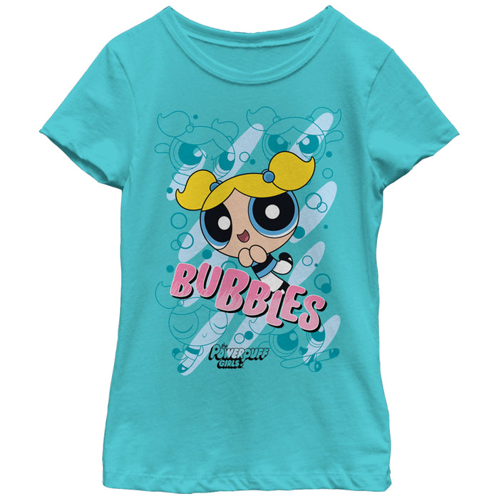 fifth sun Girl's The Powerpuff Girls Bubbles T-Shirt