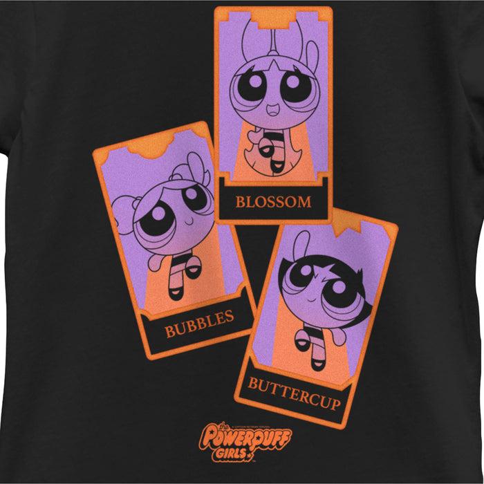 Fifth Sun Girl's The Powerpuff Girls Halloween Tarot Cards T-Shirt