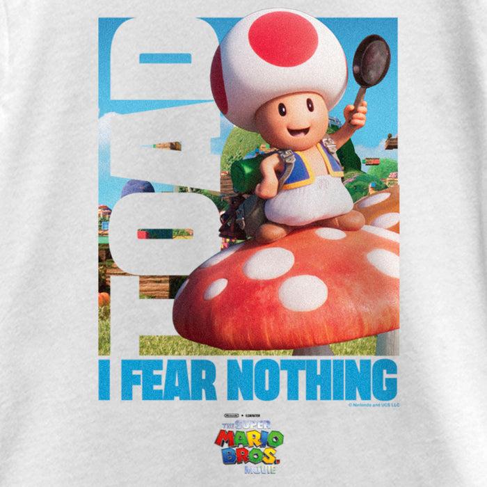 Fifth Sun Girl's The Super Mario Bros. Movie Toad I Fear Nothing T-Shirt
