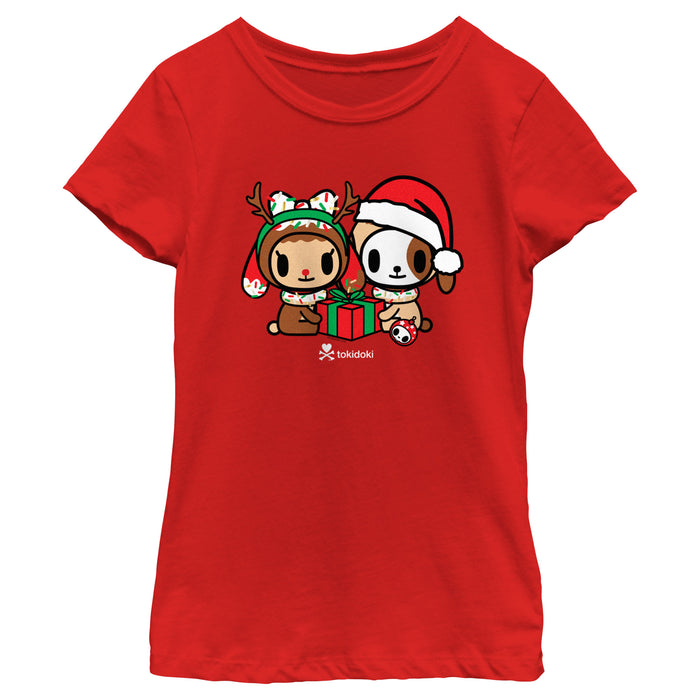 fifth sun Girl's Tokidoki Donutino and Donutina Present T-Shirt
