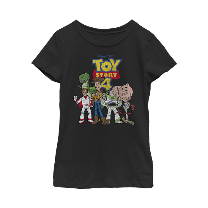 fifth sun Girl's Toy Story Character Logo Party T-Shirt