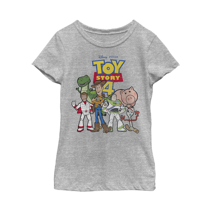 Fifth Sun Girl's Toy Story Character Logo Party T-Shirt