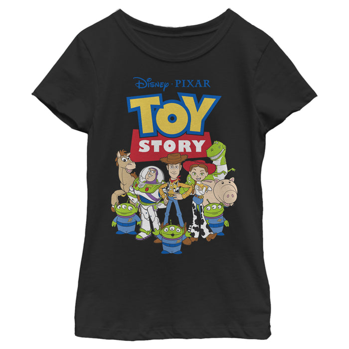 fifth sun Girl's Toy Story Gang is All Here T-Shirt