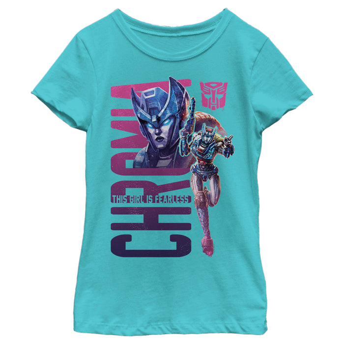 fifth sun Girl's Transformers Chromia Fearless Girl T-Shirt